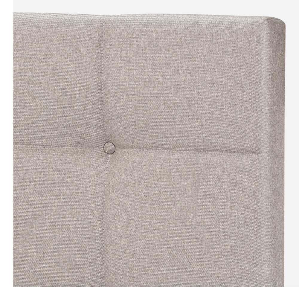 Cama Europea Rosen Autonomy / 1.5 Plazas / Base Normal + Respaldo Issey Niebla image number 3.0