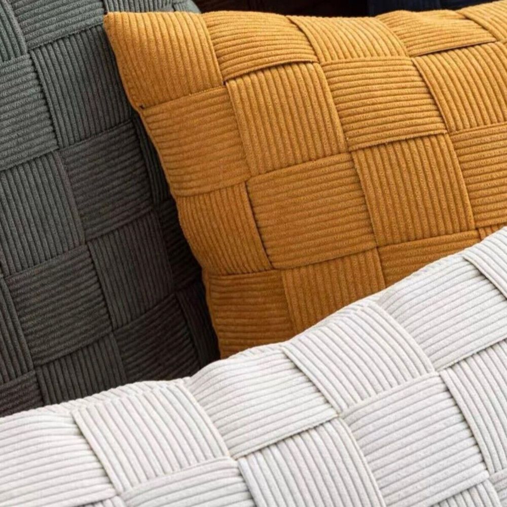 Pack 2 Fundas Diseño Tejido Cruzado Medida 45cm X 45cm Ftc-5 image number 2.0