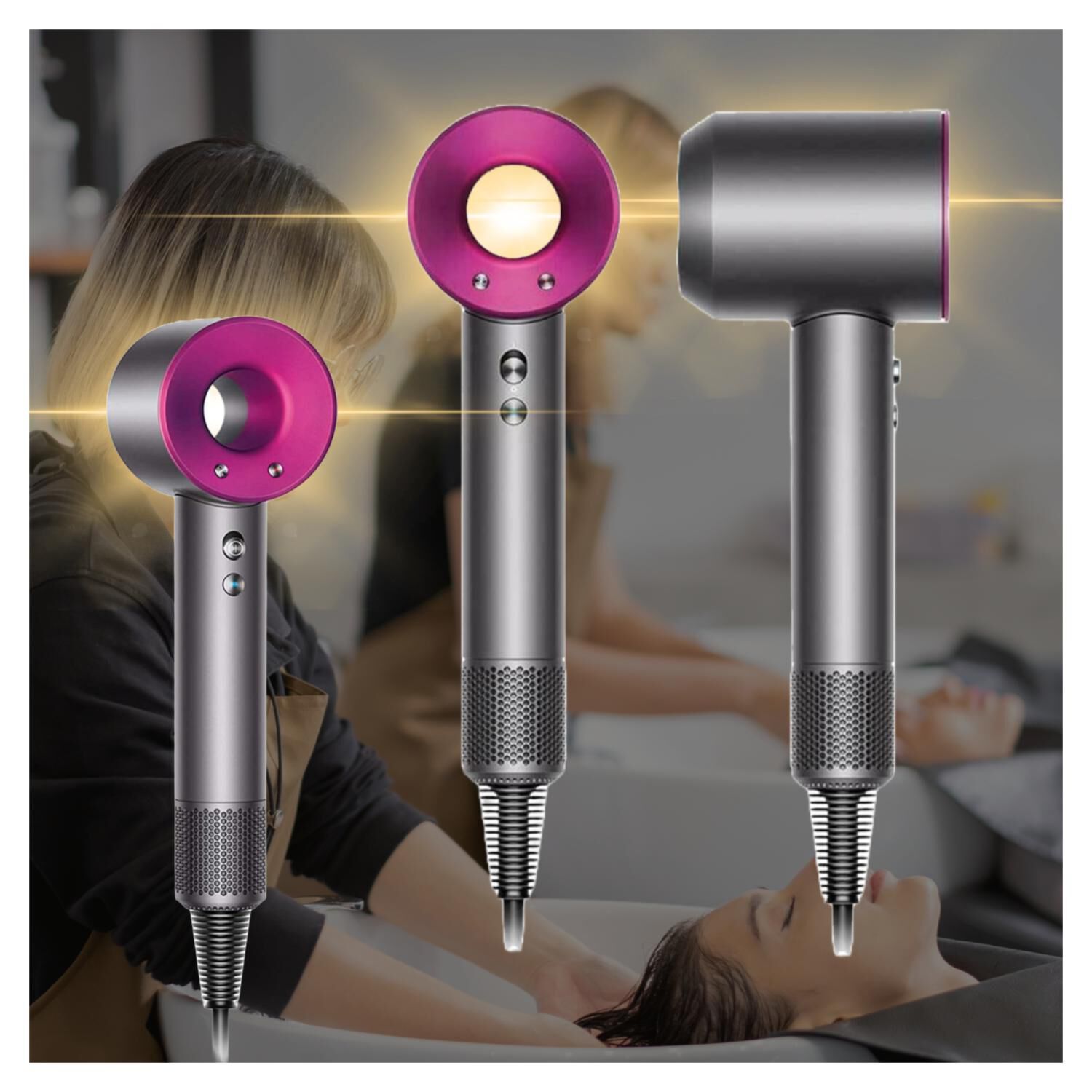 Secador De Pelo 1600w 3 Velocidades Tipo Dyson Supersonic image number 2.0