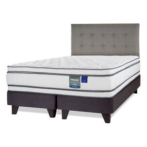 Cama Europea Flex Majesty / 2 Plazas / Base Dividida + Respaldo