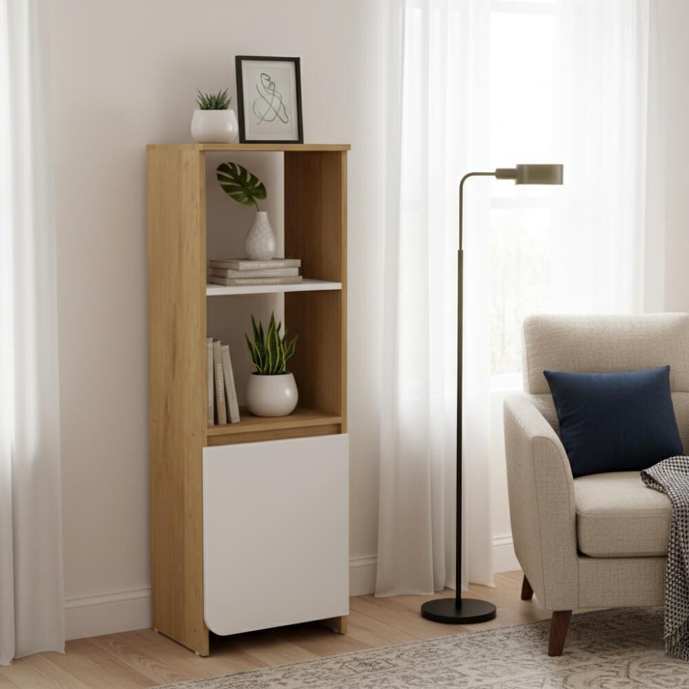 Librero Home Mobili Alan / 2 Repisas / 1 Puerta image number 1.0