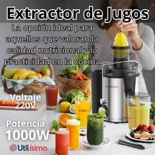 Extractor Exprimidor De Jugos Eléctrico 1000w De Potencia Frutas Y Verduras
