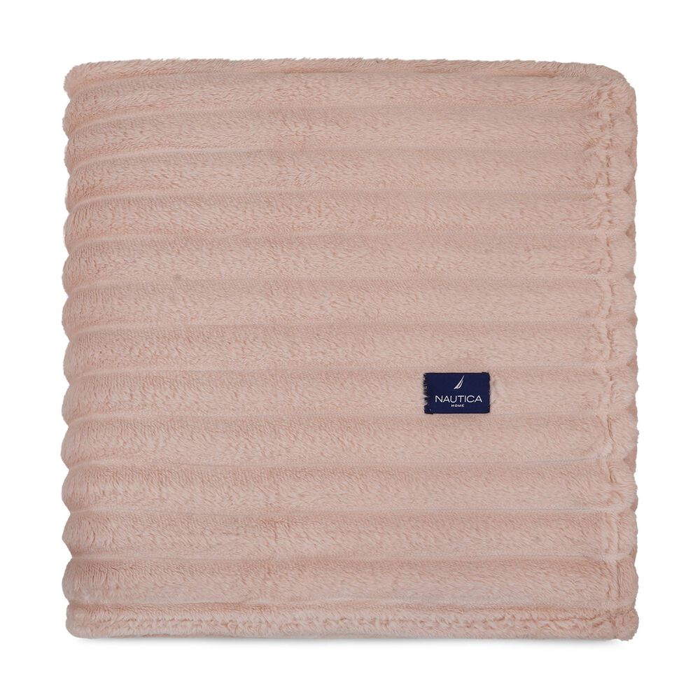 Pack 2 Mantas De Cama Nautica Home Jacquard Franela Ultrasuave 127x178cm Rosa image number 3.0