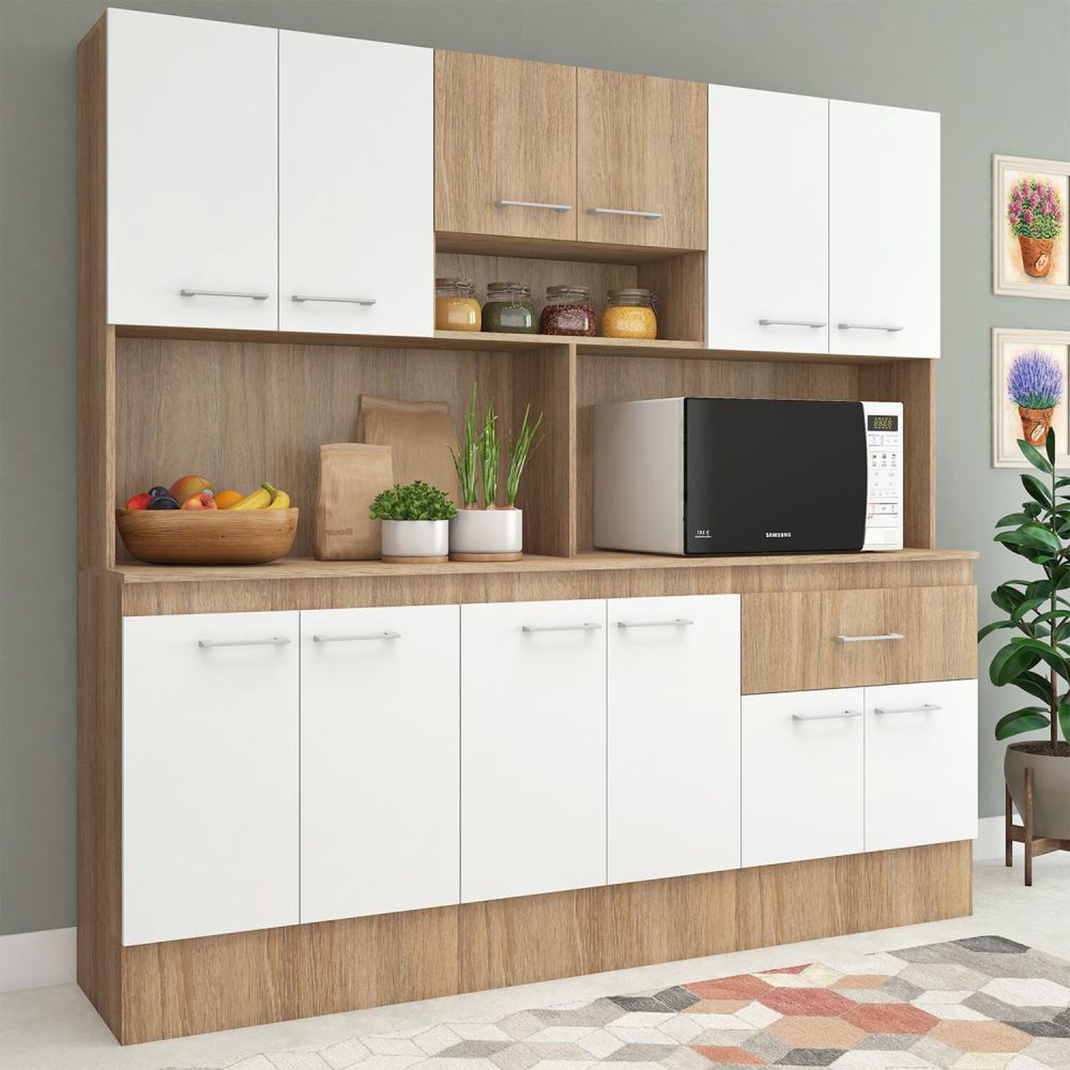 Mueble De Cocina Vekkahome Bucks / 12 Puertas / 1 Cajon image number 0.0