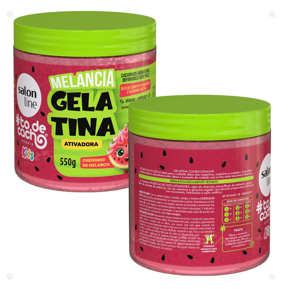 Gel Activadora Kids Melancia 550 G Salon Line image number 1.0