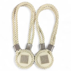 Pack De 02 Sujetadores Magn&eacute;ticos Para Cortinas Joyas Beige