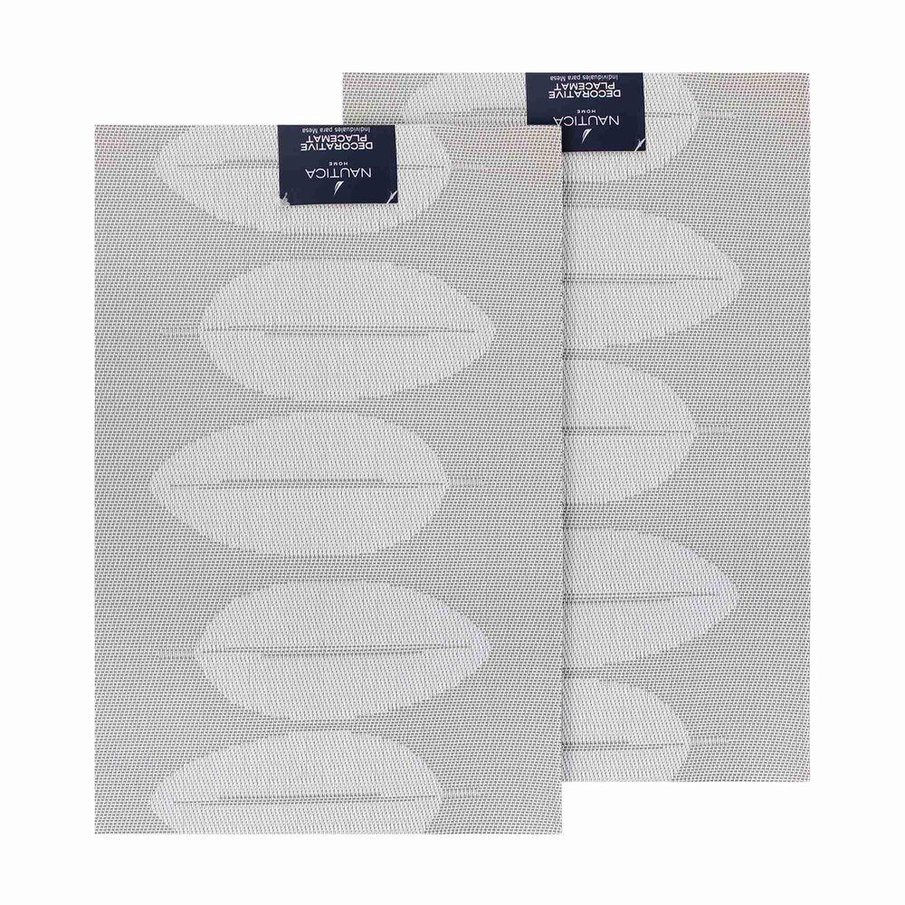 Pack 2 Individuales Nautica Home 45x30cm Reversible Hojas Blanco image number 4.0
