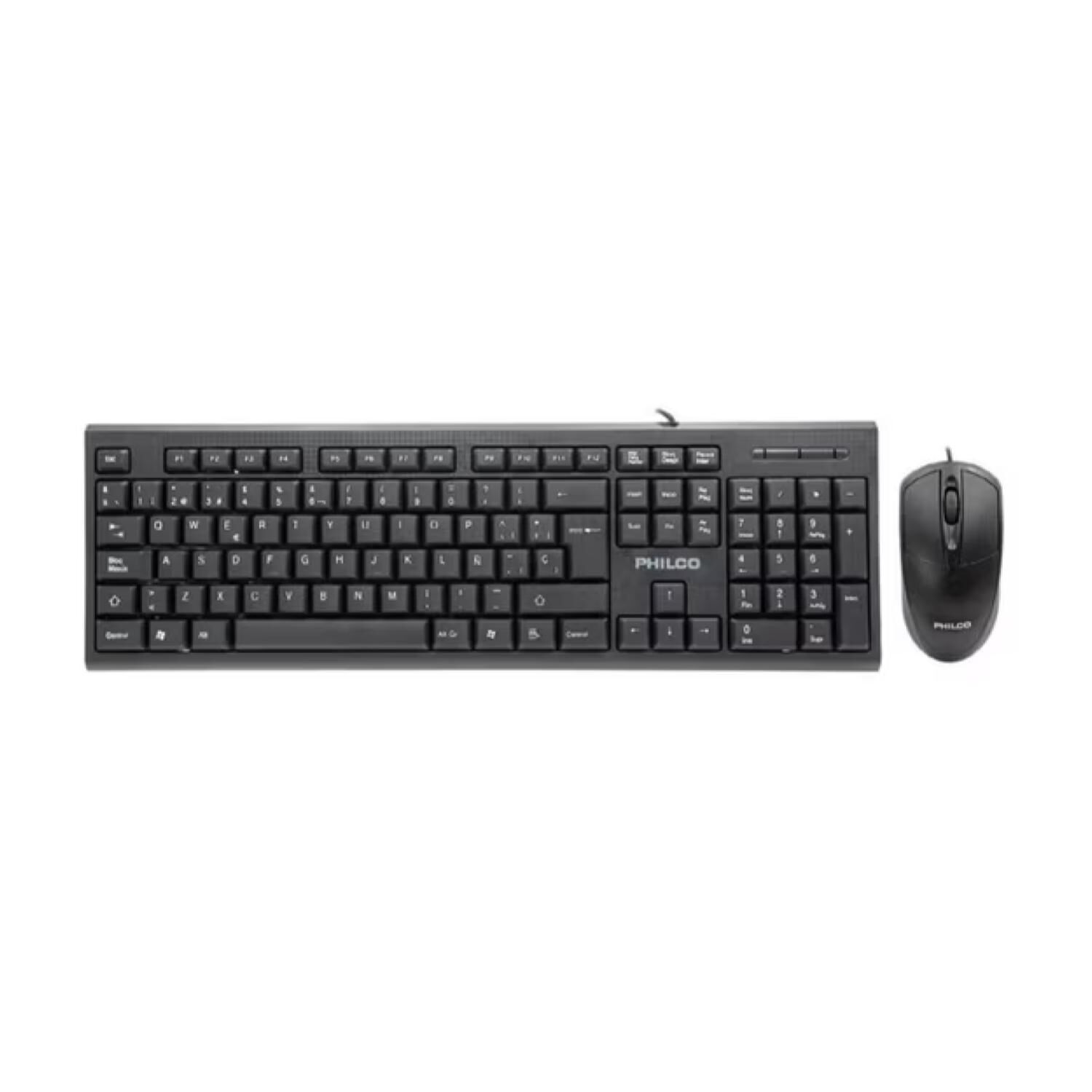 Kit Teclado 104 Teclas Y Mouse 1200dpi 3 Botones Negro Philco image number 2.0