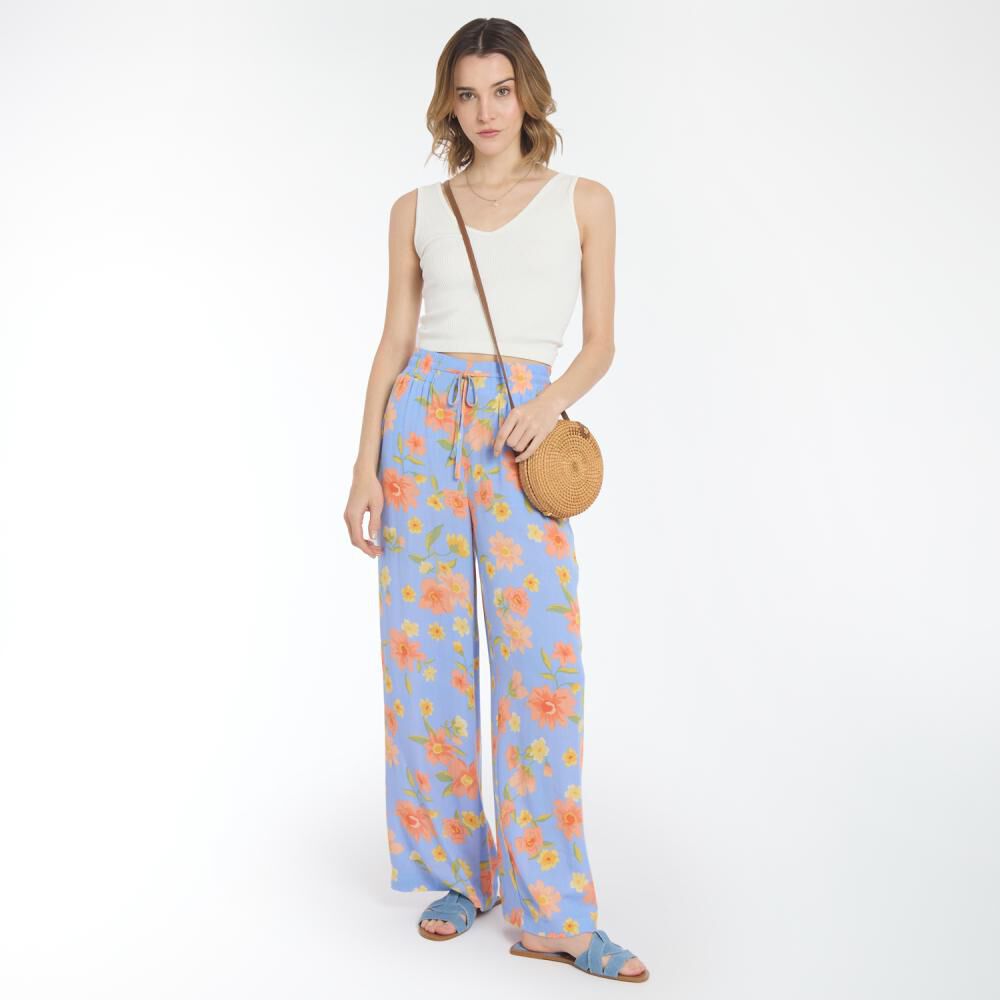 Pantal&oacute;n Pierna Ancha Tiro Medio Relax Mujer Ocean Pacific image number 1.0