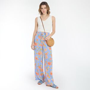 Pantal&oacute;n Pierna Ancha Tiro Medio Relax Mujer Ocean Pacific