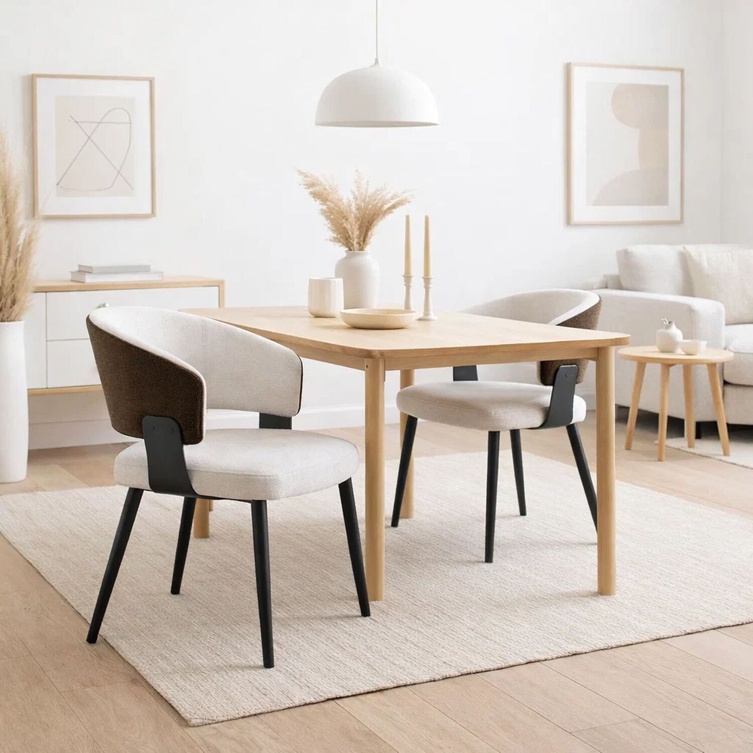 Pack De 2 Sillas Klops Velvet - Blanca image number 2.0