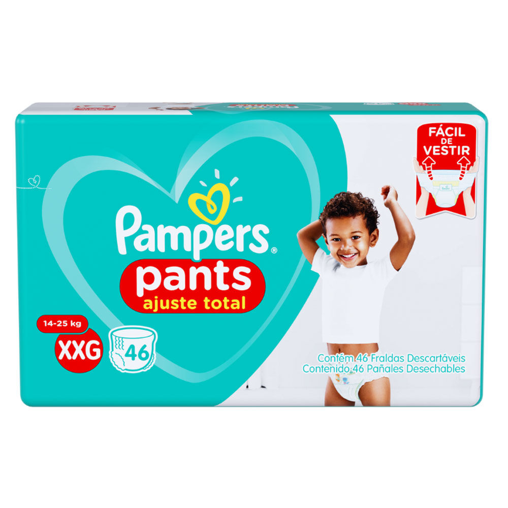 Pañales Desechables Pampers Pants Talla Xxg 46 Unidades image number 2.0