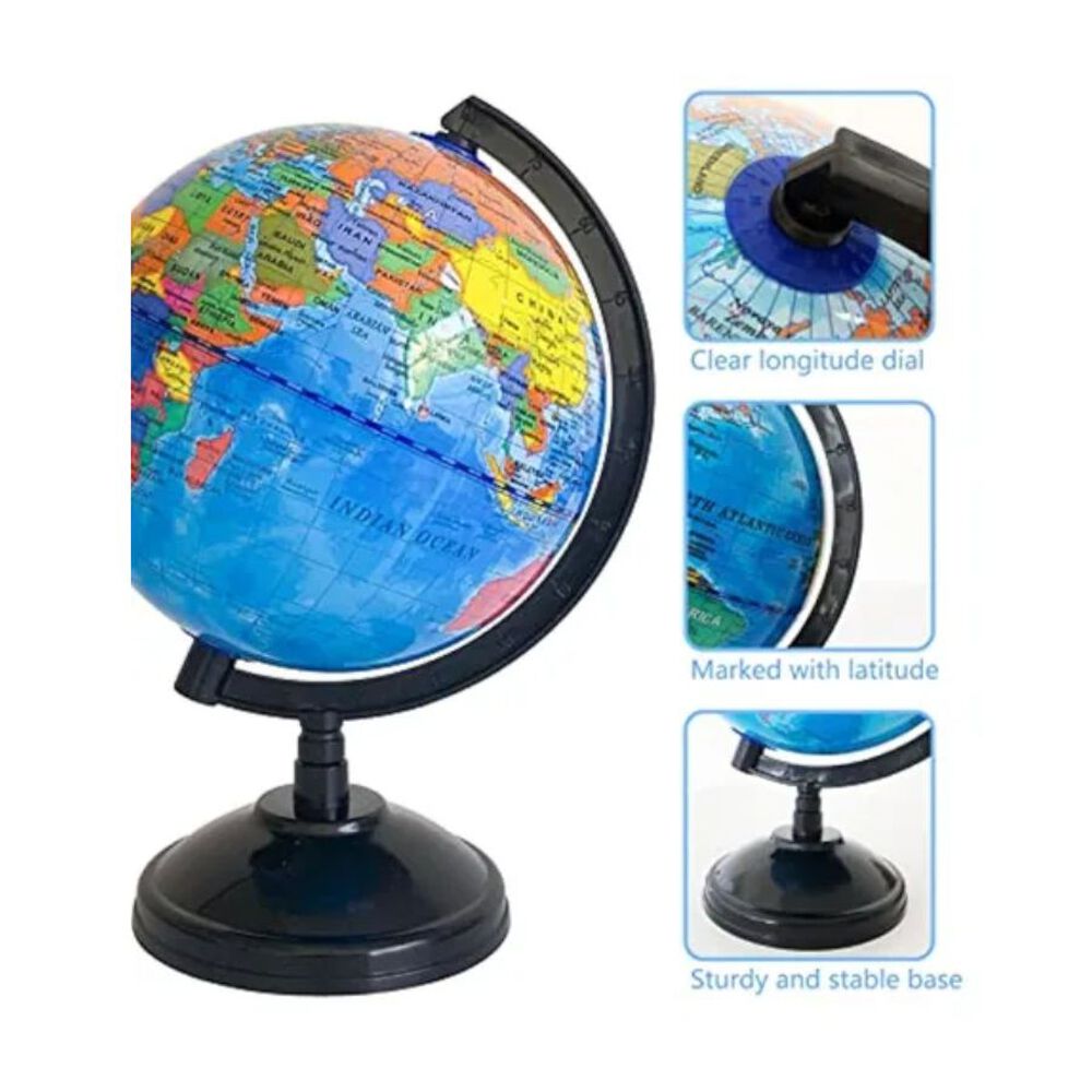 Esfera Globo Terraqueo Mapa Mundi 20 Cm image number 3.0