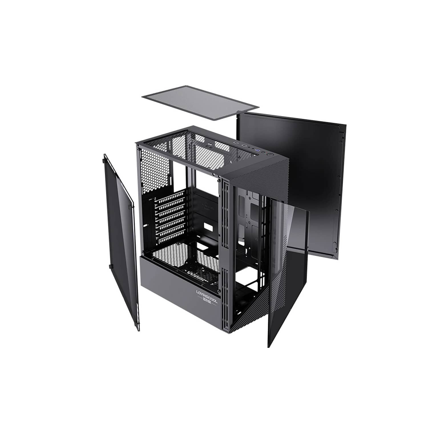 Gabinete Gamer Atx/m-atx/itx + Fuente 500w + 3 Ventiladores Rgb image number 1.0