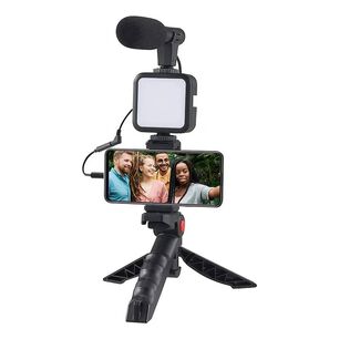 Kit De Grabacion Estabilizador Luz Led Y Micr&oacute;fono