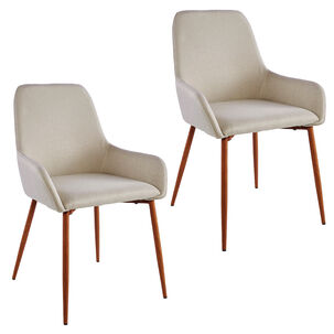 Pack 2 Sillas Comedor Lino Margaret Beige