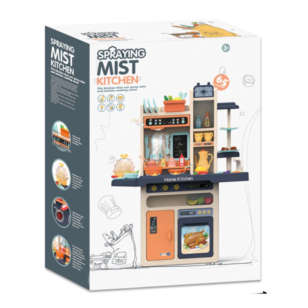 Juguete Set Cocina 65 Piezas Luz Sonido Azul Infantil 100cm image number 2.0