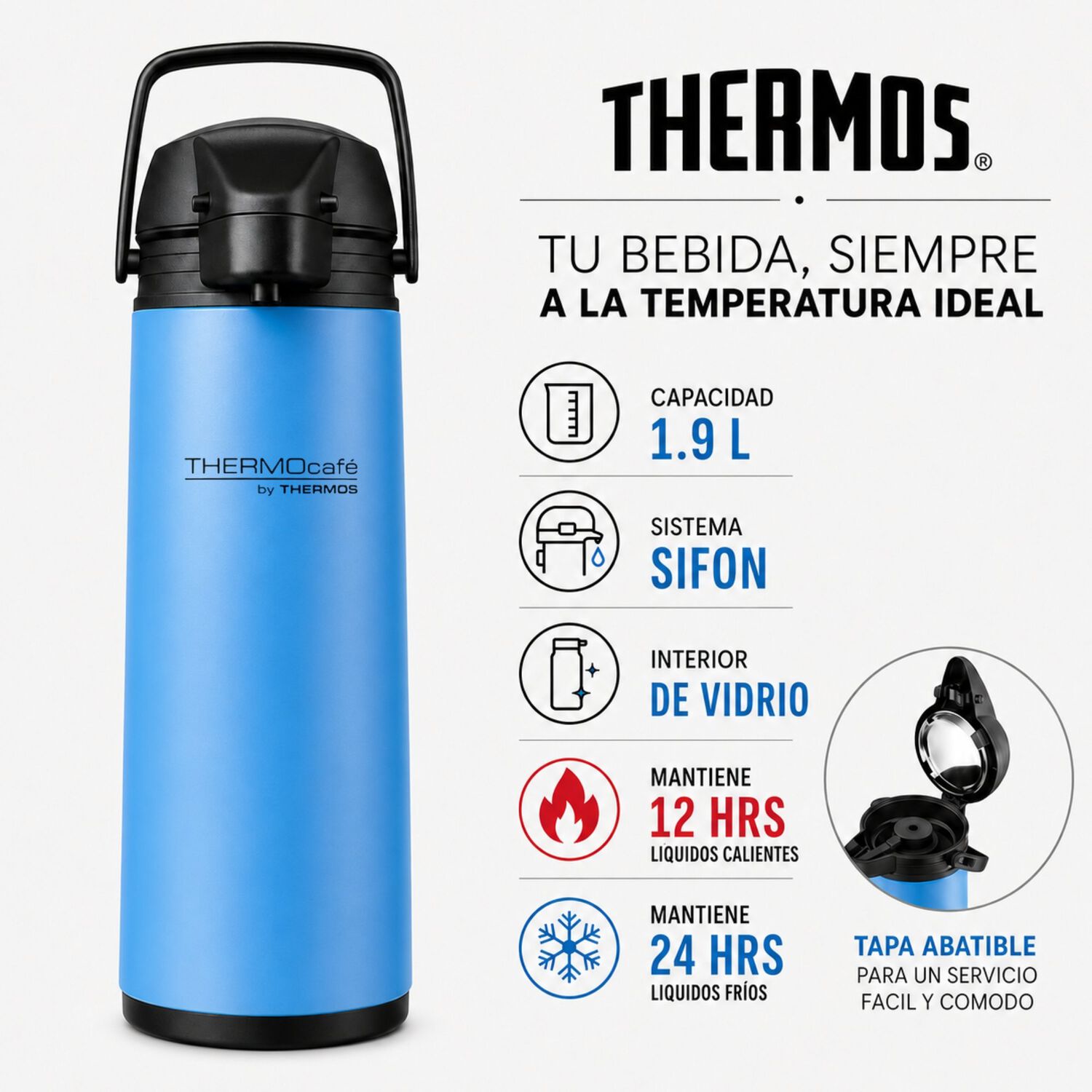 Termo Sif&oacute;n De L&iacute;quidos Jado 1.9l Thermos 12h Hot & 24h Cold Azul image number 6.0