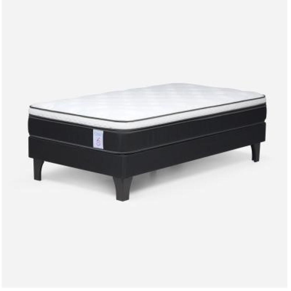 Cama Europea Rosen New Style / 1.5 Plazas / Base Normal + Respaldo image number 14.0