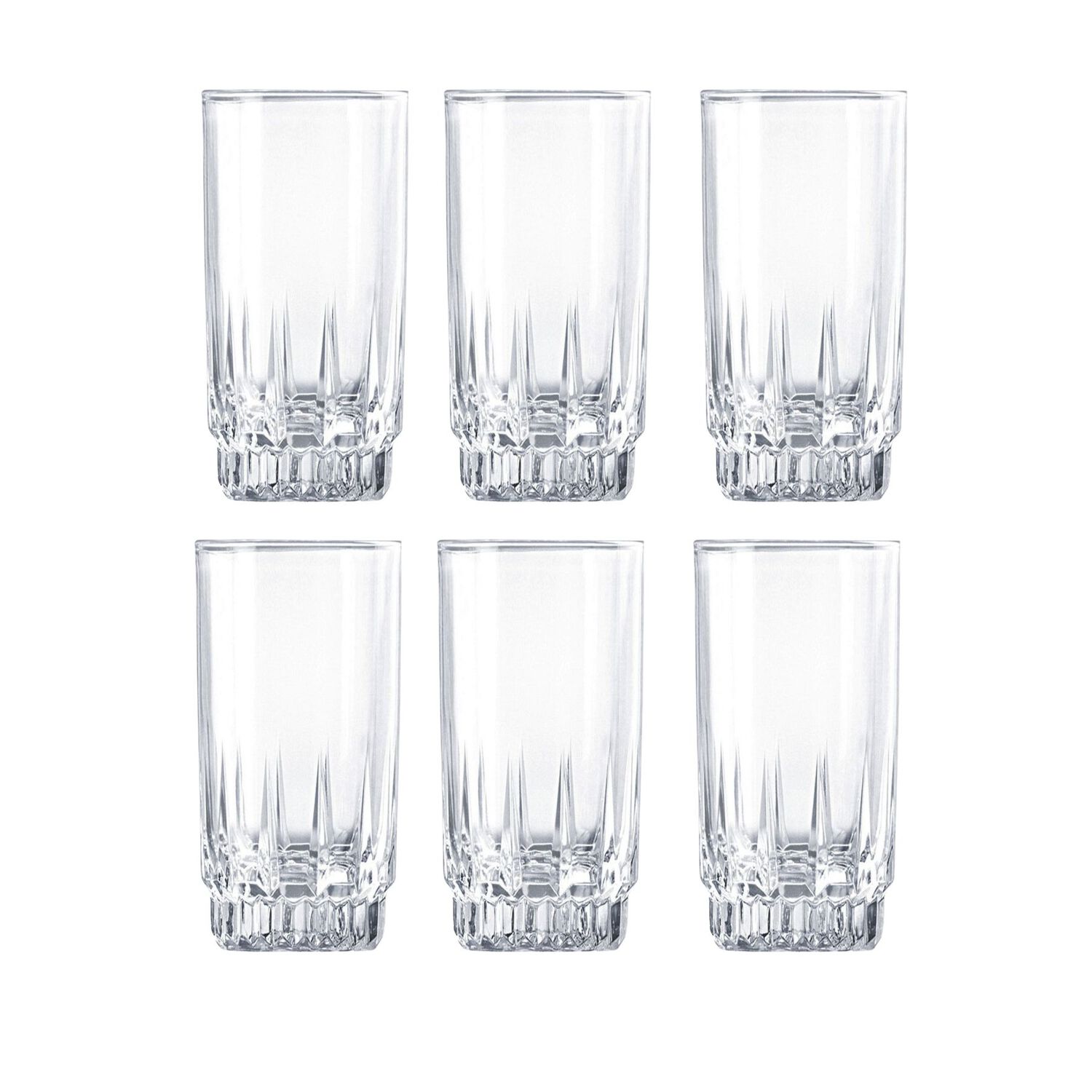 Set 12 Vasos Altos Whisky Cristar Prisma Rocks 335ml image number 1.0