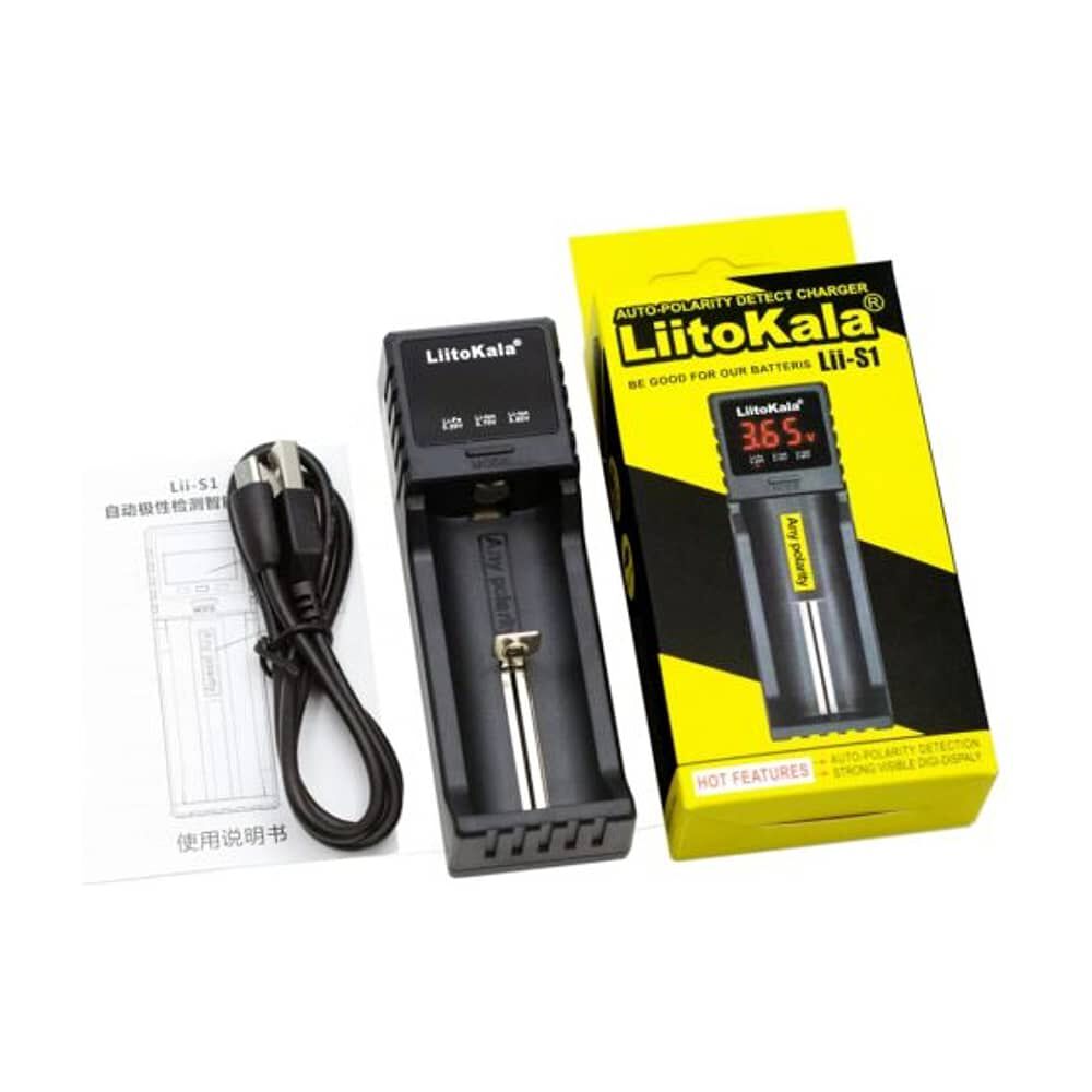 Cargador Bater&iacute;as Recargables Litio 18650 Enchufe Pared Con Cable 2 Ranuras image number 1.0