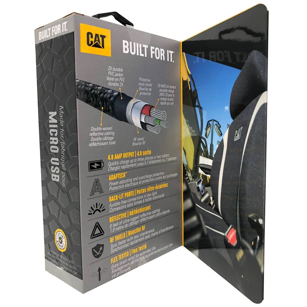 Cargador Cat Para Autos Micro Usb Doble image number 5.0