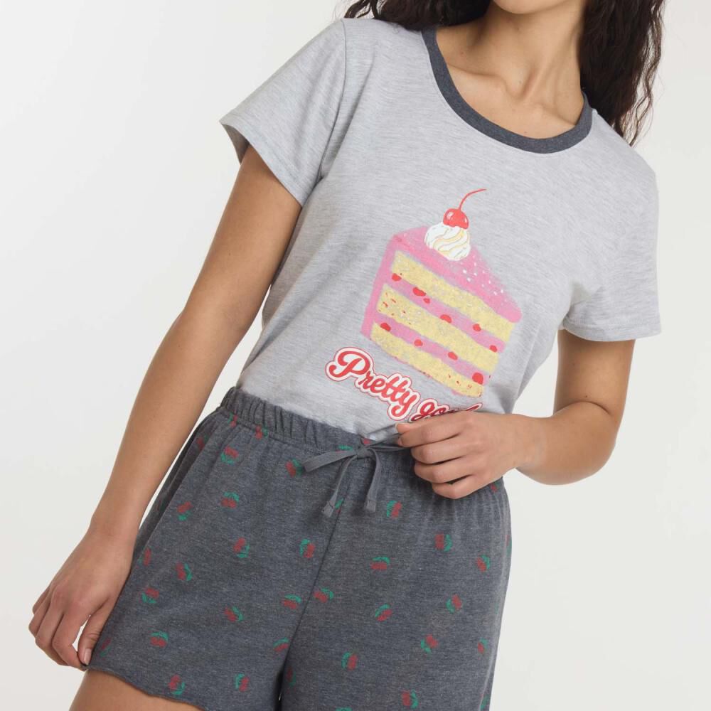 Pijama Manga Corta Mujer Freedom image number 4.0