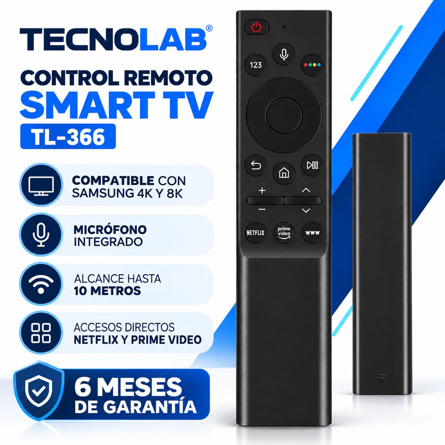 Control Remoto Compatible Samsung Smart Tv 4k - 8k C/micr&oacute;fono 366 image number 6.0