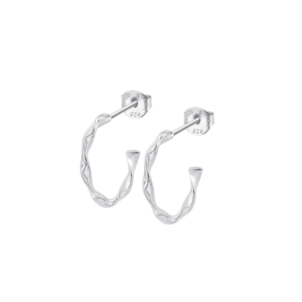 Aros Lp3781-4/1 Lotus Silver Mujer Hoops image number 0.0