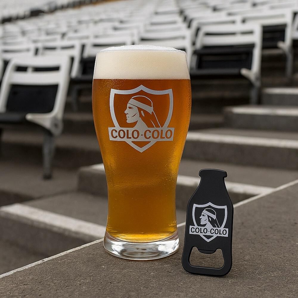 Set Vaso Y Destapador Colo Colo Oficial Regalo Hincha image number 7.0