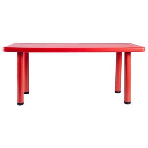 Mesa De Juegos Talbot Rectangular Rojo