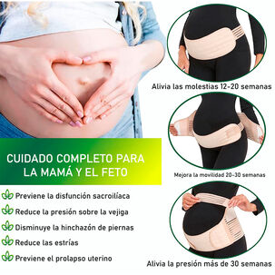 Cinturón Preparto Universal Embarazadas Piel Talla S