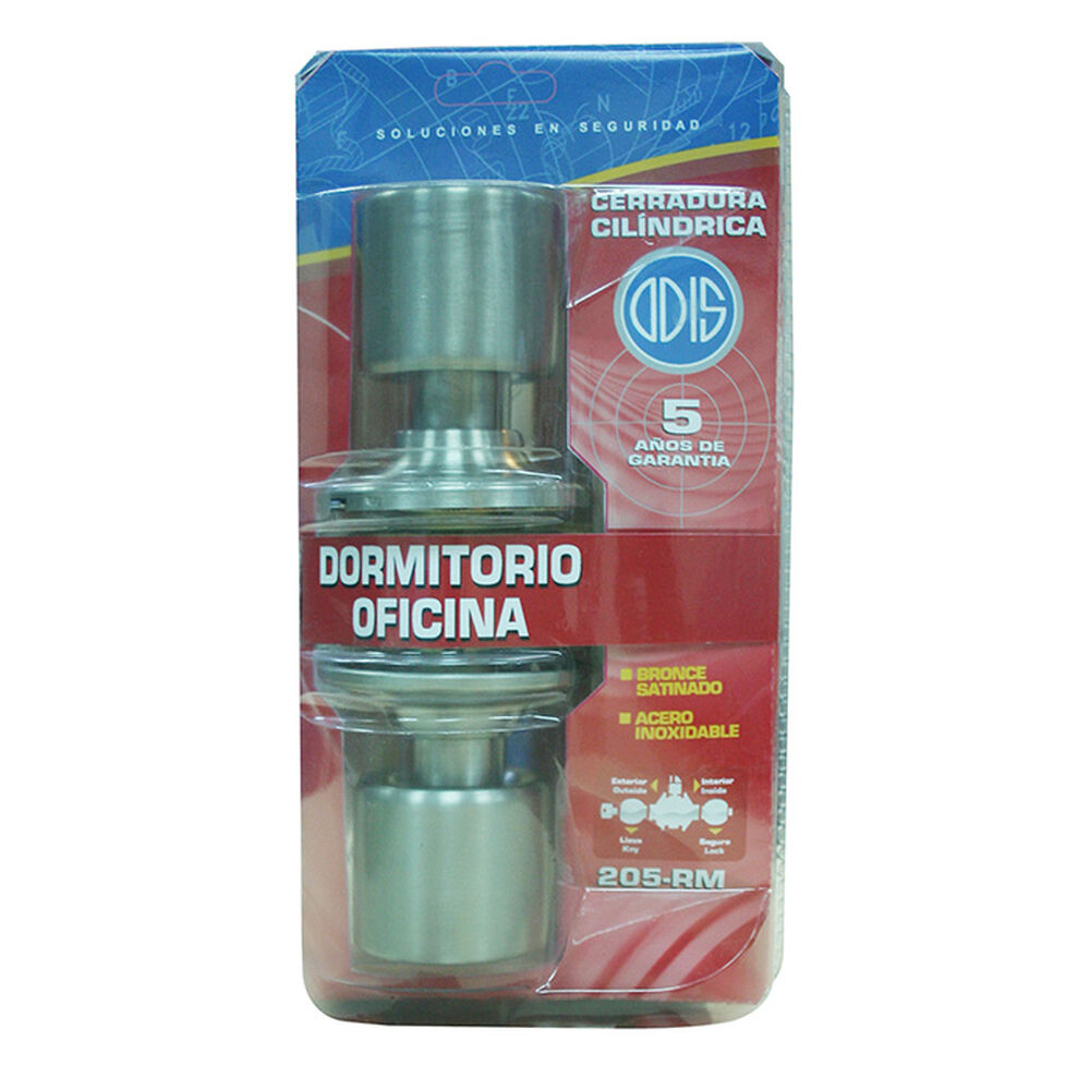 Cerradura Cilíndrica Odis 205 Dormitorio - Plata image number 6.0