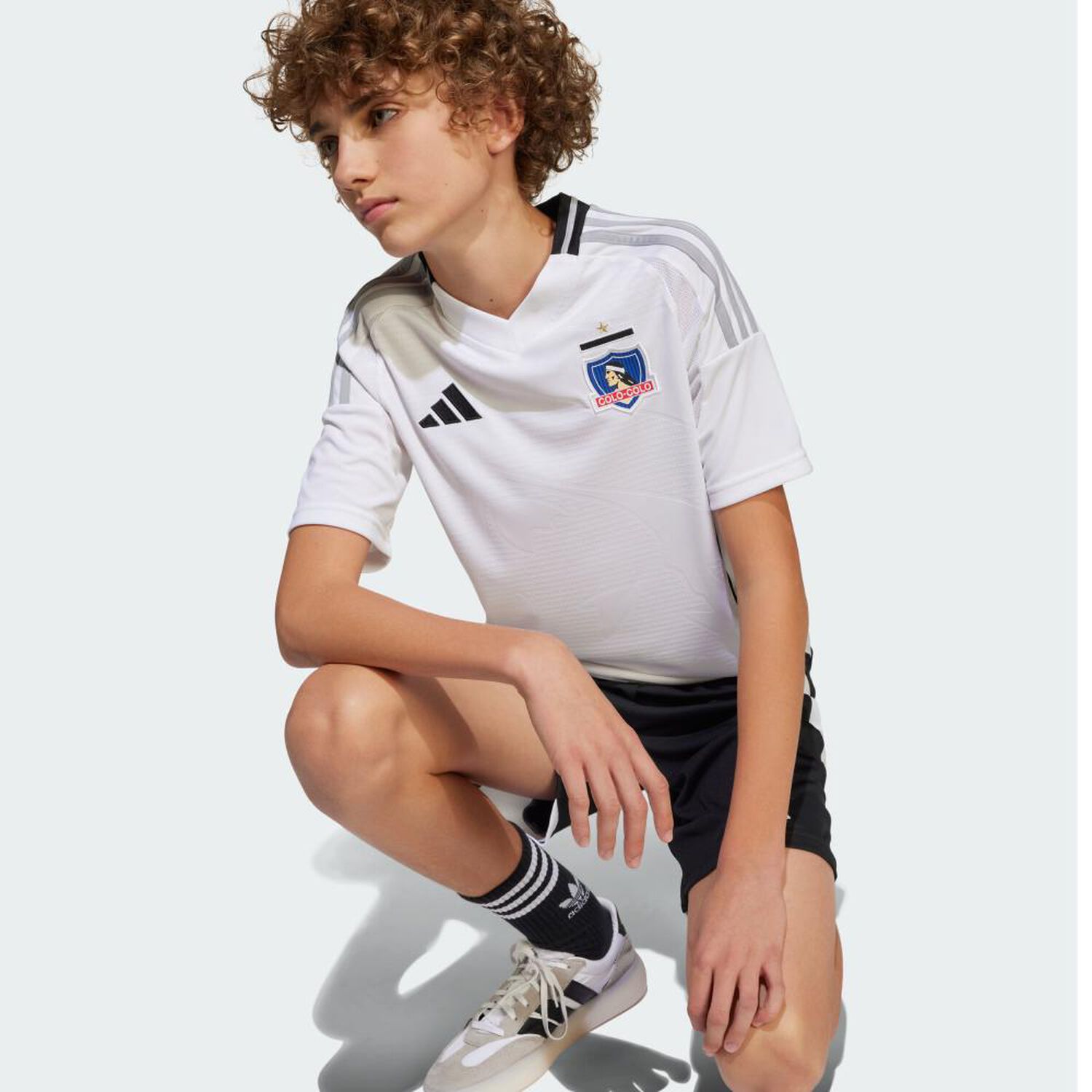 Camiseta De Futbol Ni&ntilde;os Unisex Adidas Local Colo Colo 2025 image number 10.0