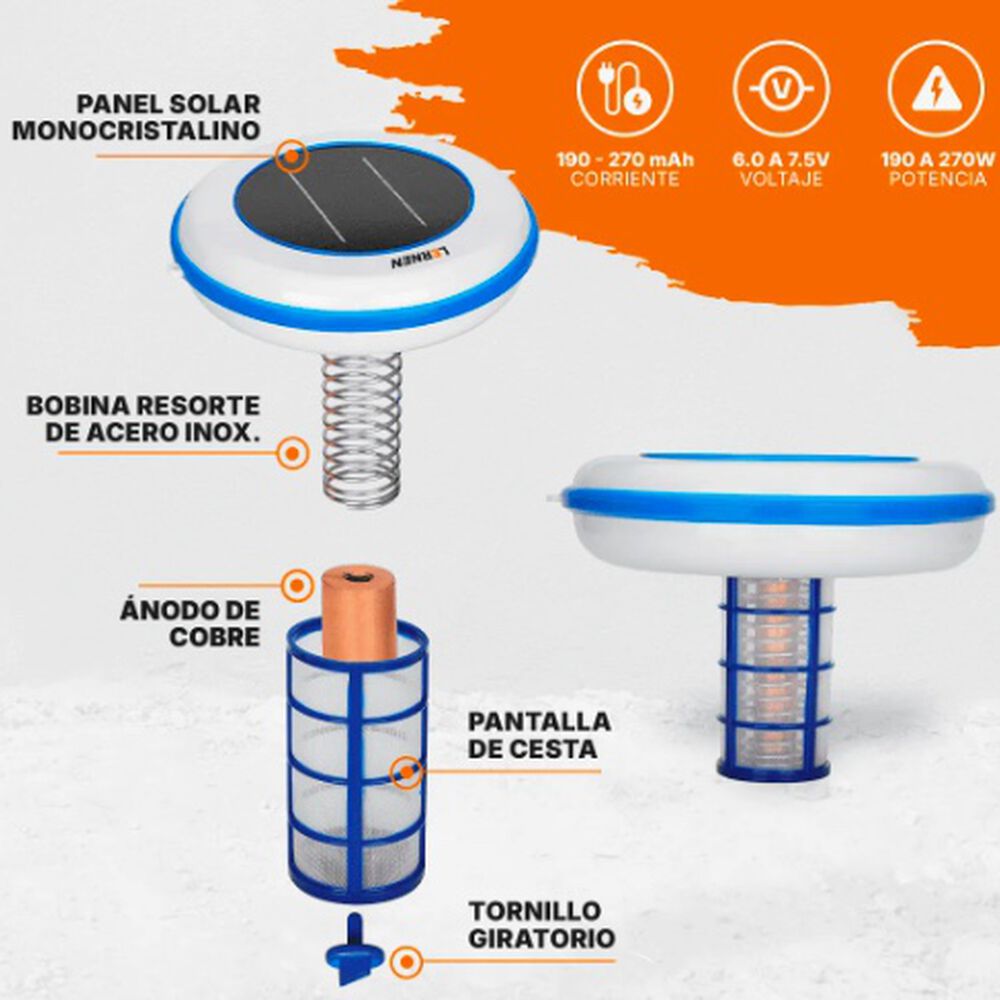 Ionizador Solar Para Piscina image number 1.0