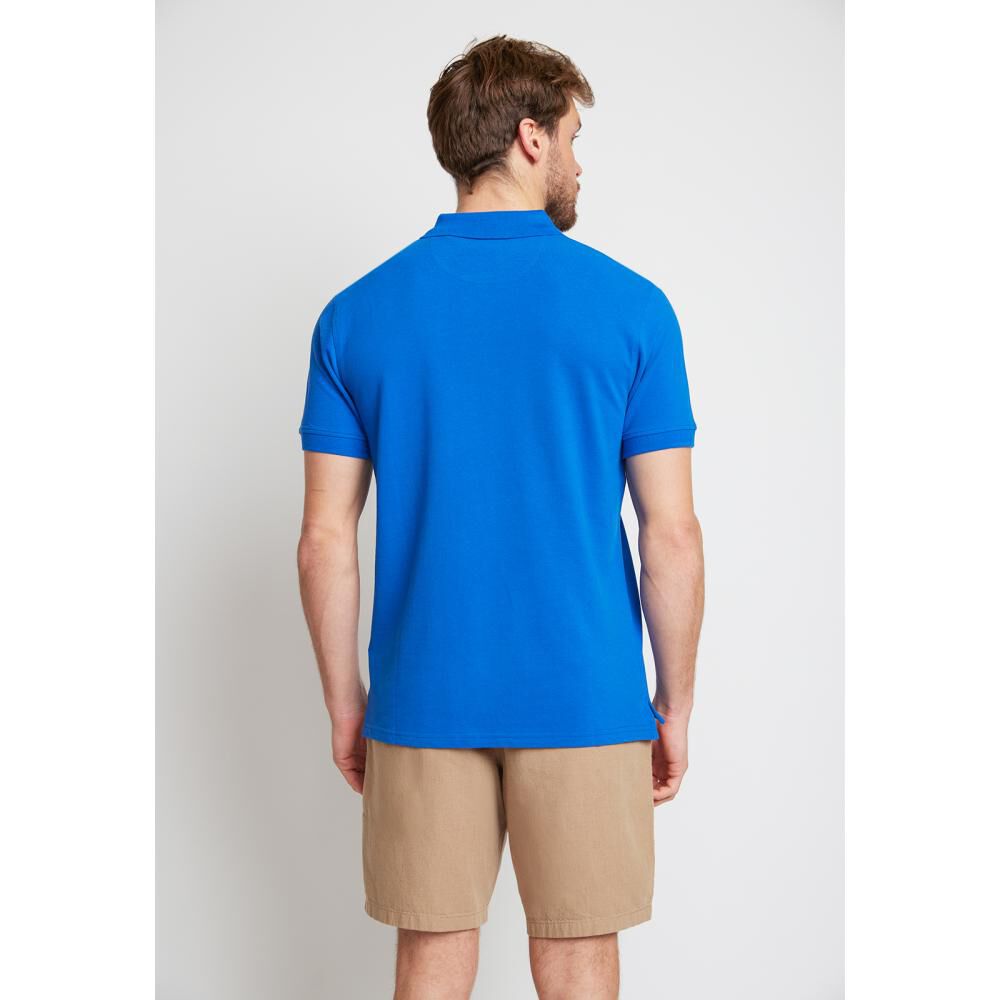 Polera Slim Lisa Manga Corta Cuello Piqué Hombre Trial image number 2.0