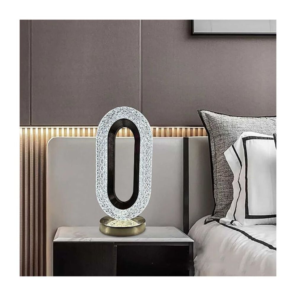 Lámpara De Mesa Led De Cristal Recargable Usb Decorativa image number 3.0