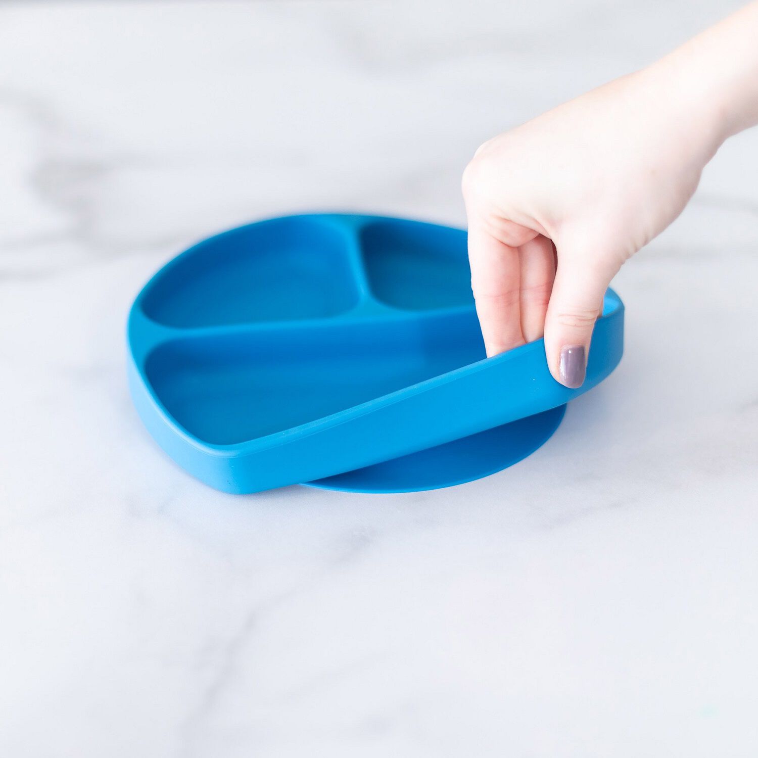 Plato Con Agarre (silicona) / Siliconegripdish Azul image number 2.0