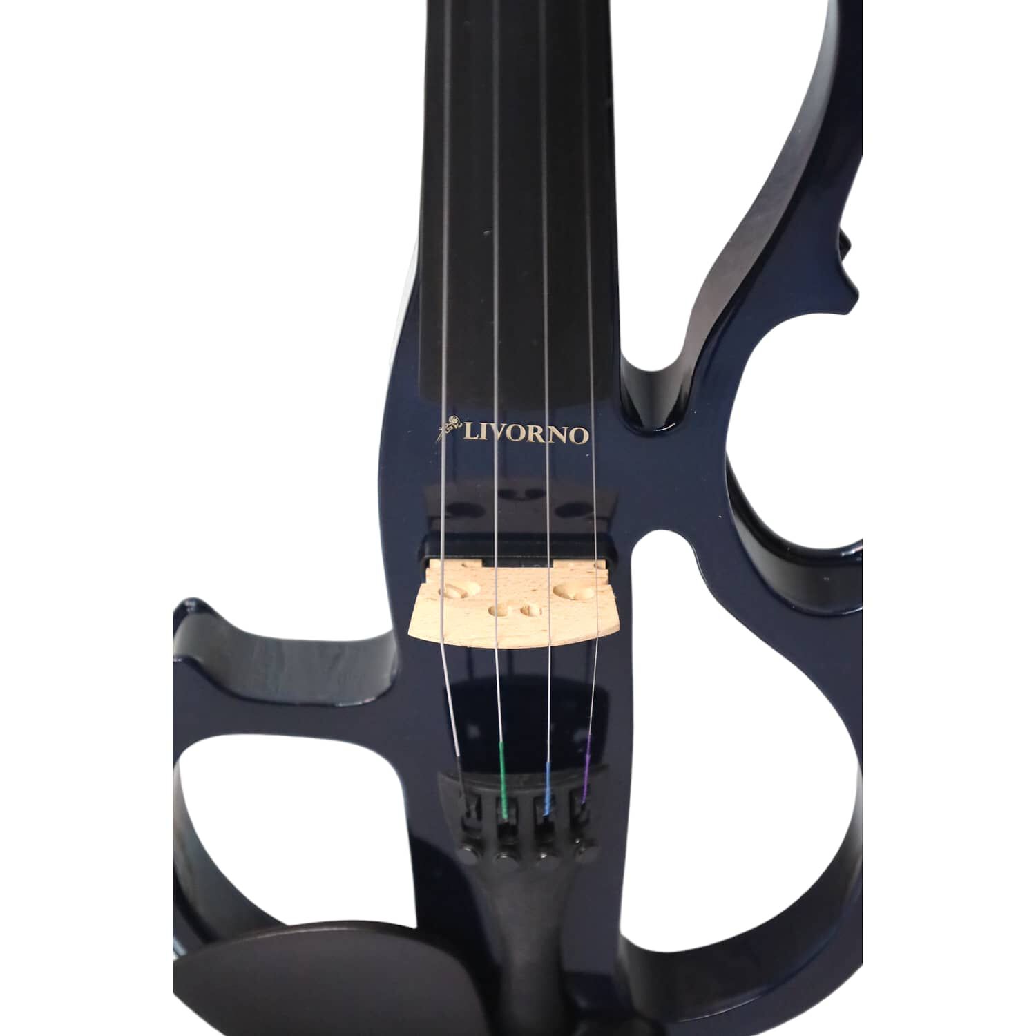 Viol&iacute;n El&eacute;ctrico Livorno 4/4 Azul Liv-e-41bl image number 2.0