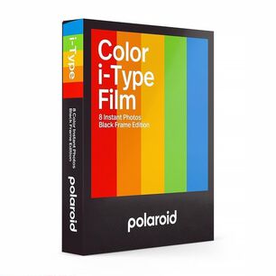Papel Fotogr&aacute;fico Polaroid Color I-type (marco Negro 8 Exposiciones)