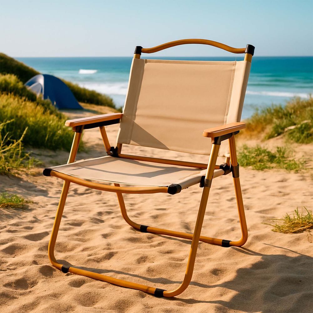 Silla Plegable Camping Calafqu&eacute;n Beige image number 1.0