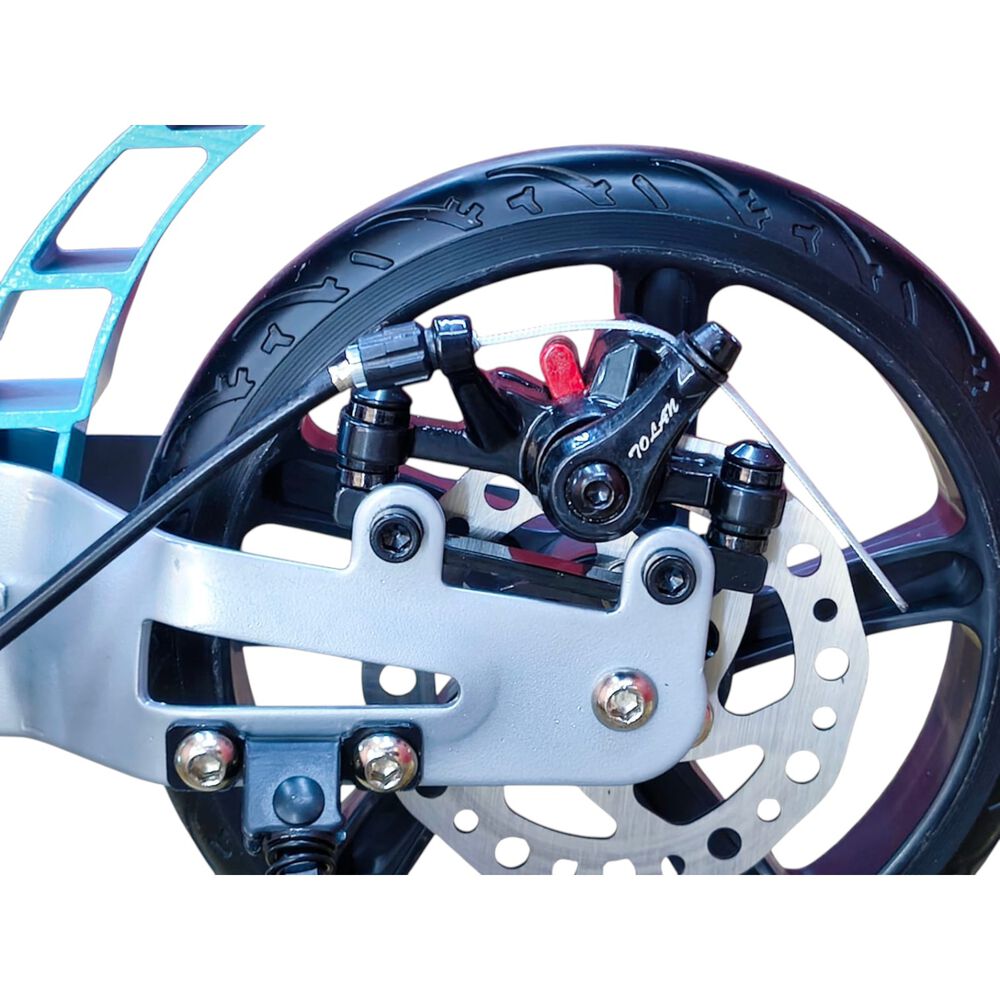 Scooter Monopatín Niños Adultos Con Freno Disco Celeste image number 5.0