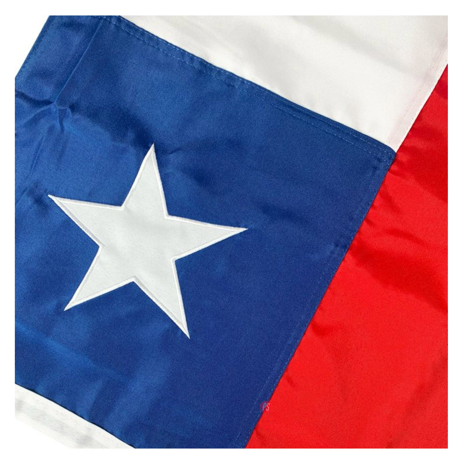 Bandera Chilena Bordada 60x90cms Doral - Ps image number 1.0