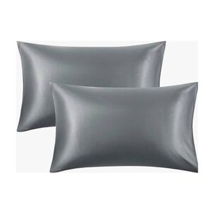 Funda Almohada Satin 76x50 Cm Gris