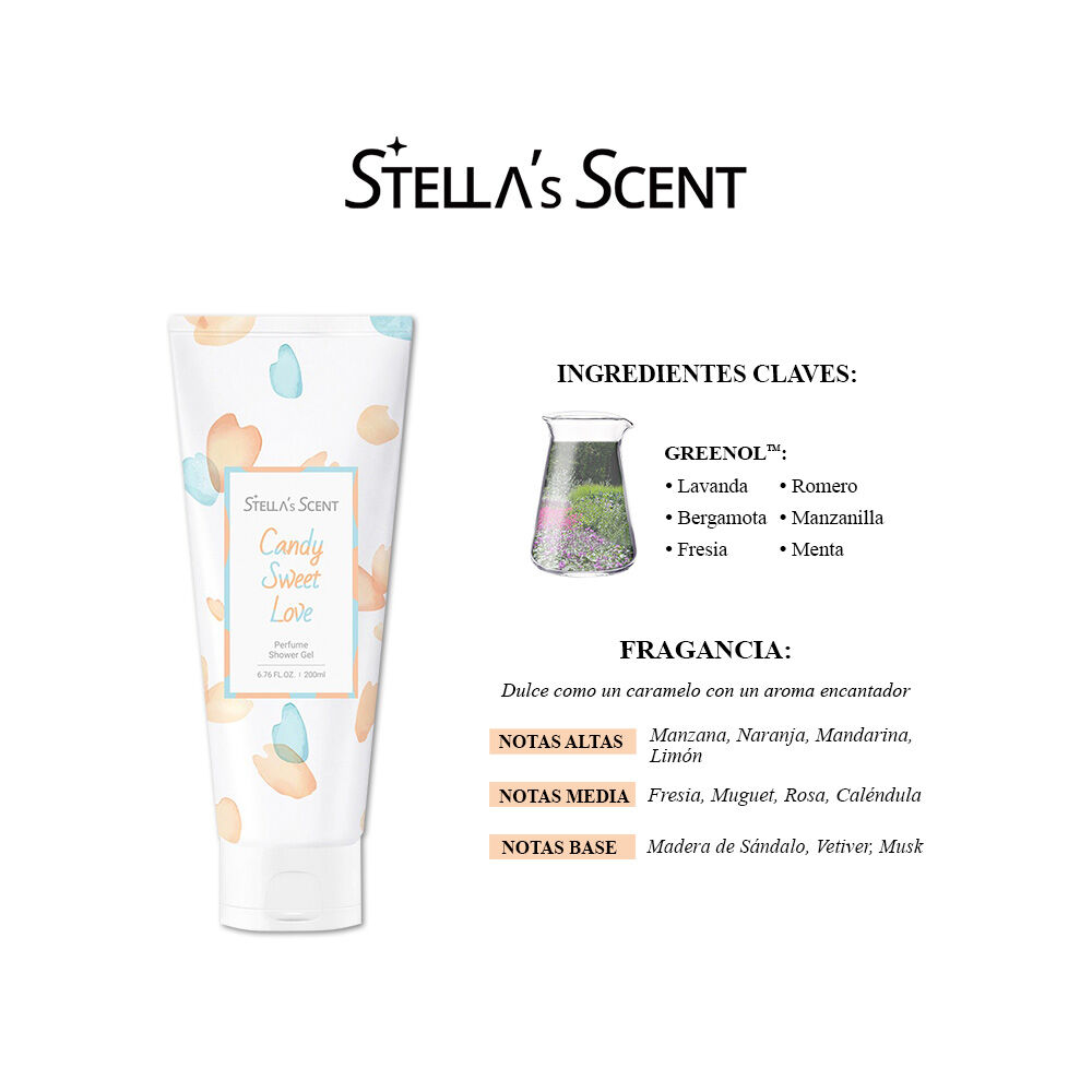 Gel De Ducha Candy Sweet Love 200ml Stellas Scent image number 2.0