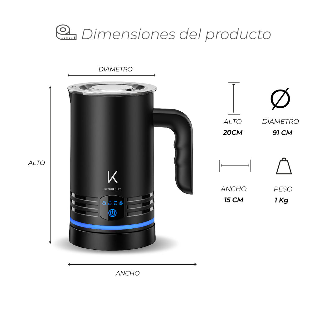 Espumador De Leche Aerofoam 4 En 1 image number 4.0