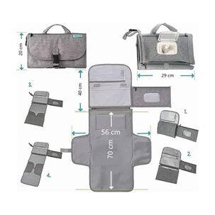 Cambiador Mudador Pa&ntilde;ales Beb&eacute; Plegable Portatil Impermeable