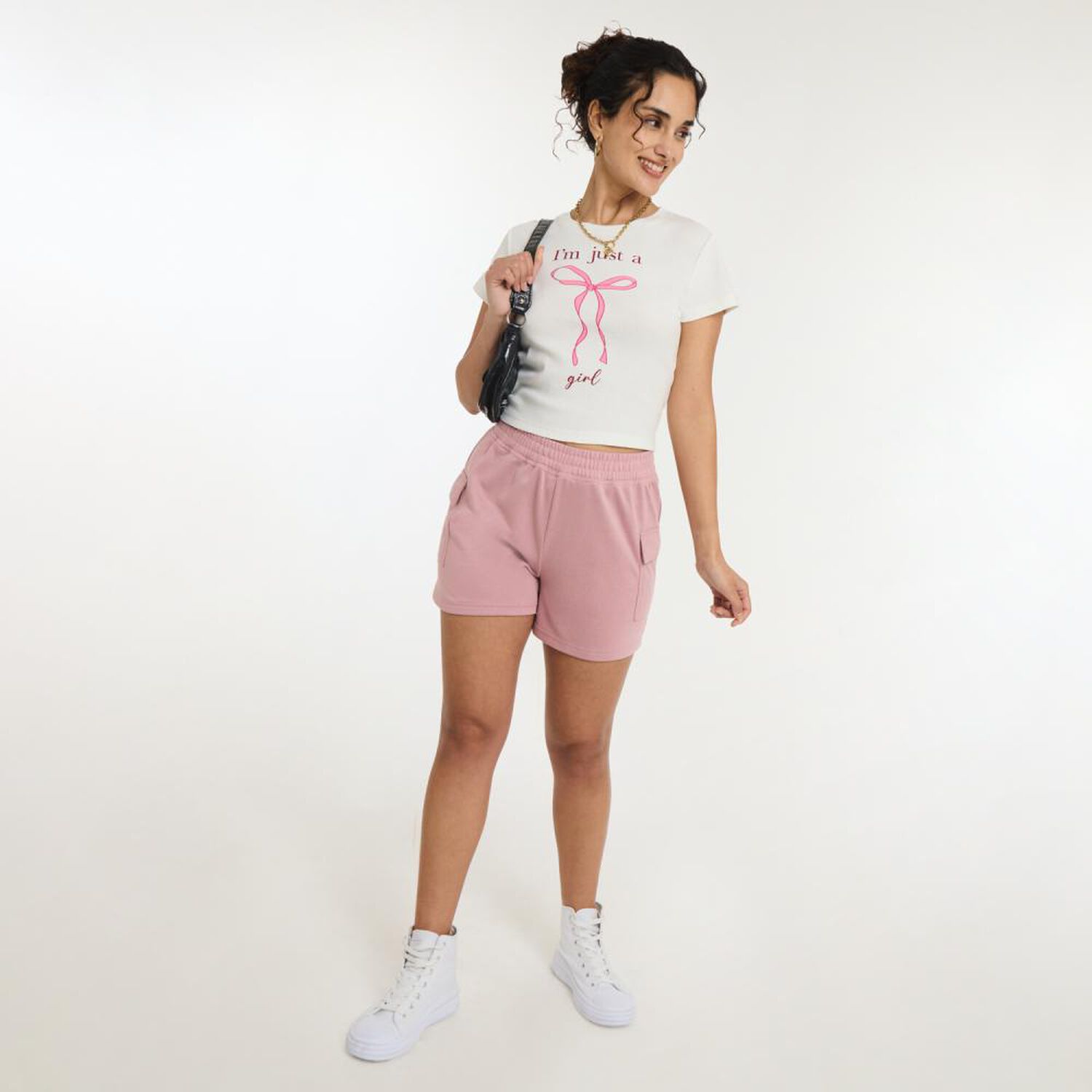 Polera Print Coquette Manga Corta Cuello Redondo Mujer Freedom image number 1.0