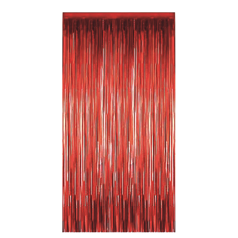 Cortina Decorativa Roja 1x2,5 Metros San Valentin Big Party image number 1.0