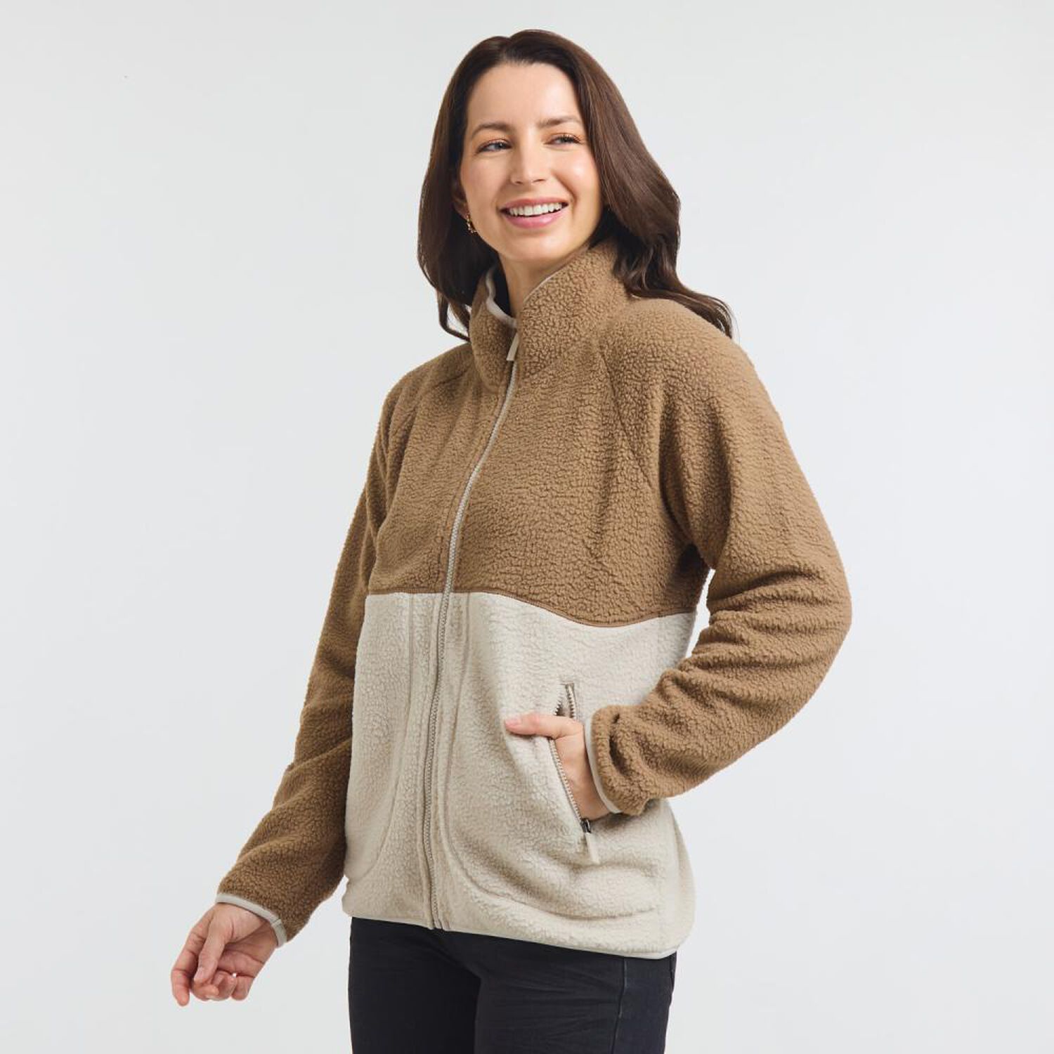 Poler&oacute;n Sherpa Regular Cuello Alto Mujer Geeps image number 2.0